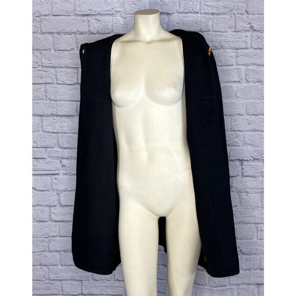 Vintage Karen Scott cardigan 100% Wool Wooden Toggle made Australia size large - Picture 10 of 16